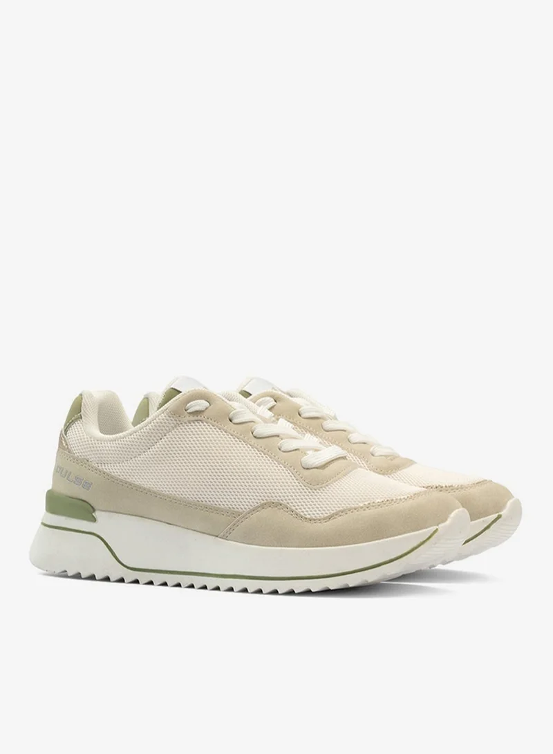 Language Beige/Off-White Women's Stride Sneaker for Women | Best Price UAE